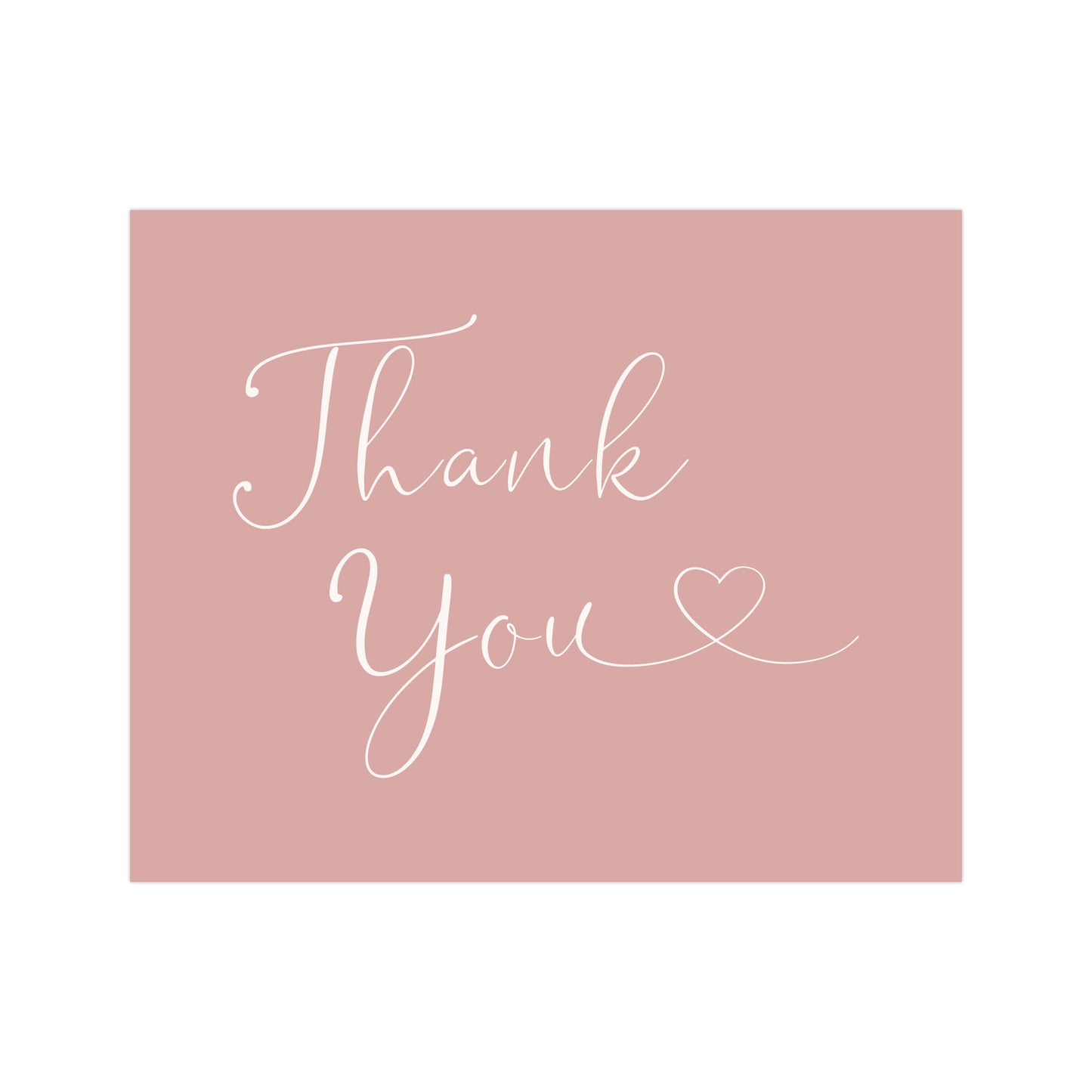 Hello Baby Girl Thank You Card