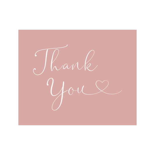 Hello Baby Girl Thank You Card