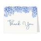 Hydrangea Blue Thank You Card