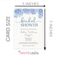 Hydrangea Bridal Shower Invitation