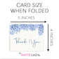 Hydrangea Blue Thank You Card