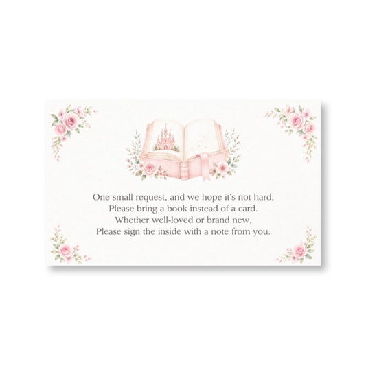 Pretty Princess Bring a Book Card