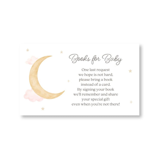 Over the Moon Girl Bring A Book Card