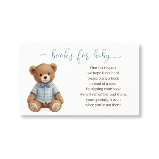 A Little Gentleman Bring a Book Card