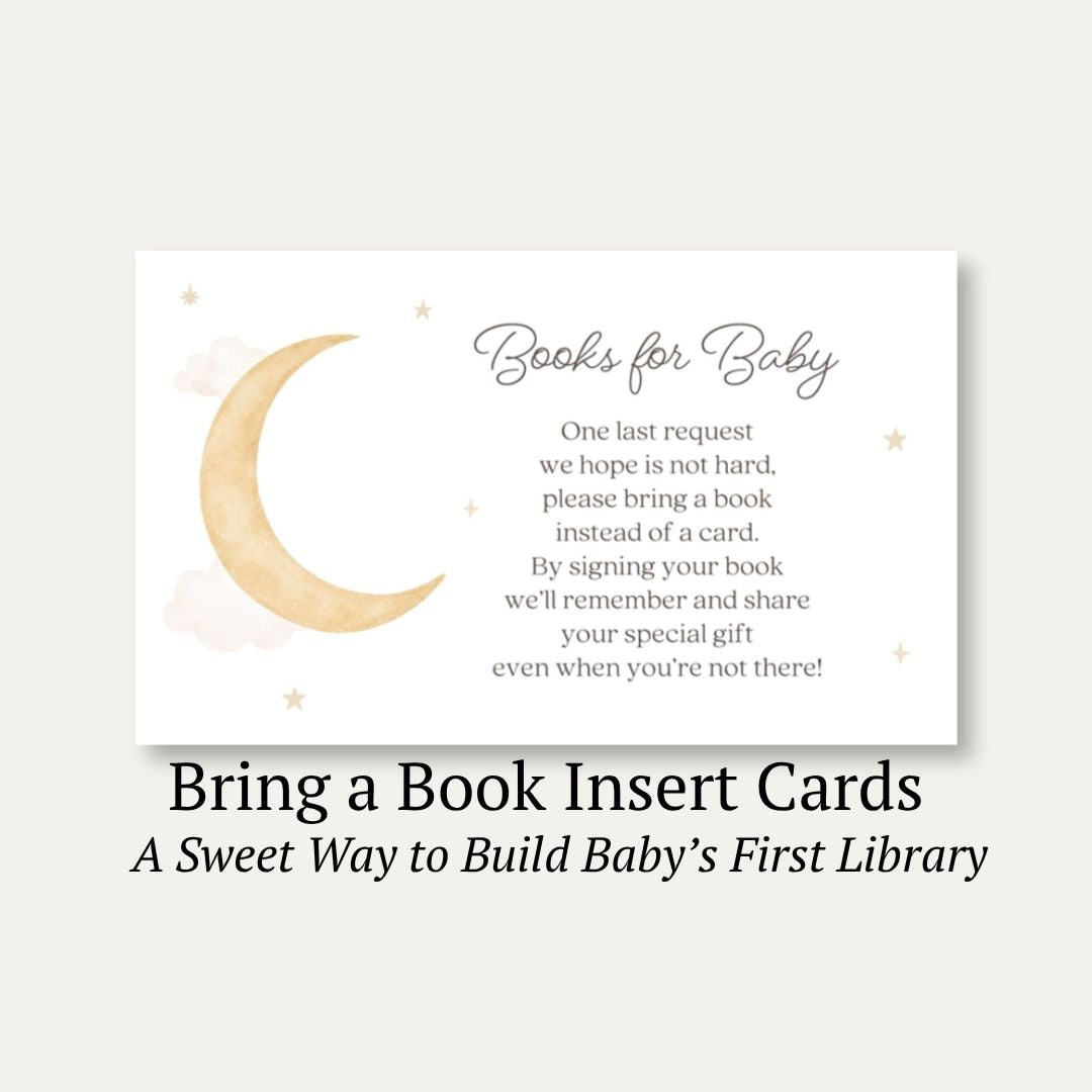 Over the Moon Neutral Bring a Book Card