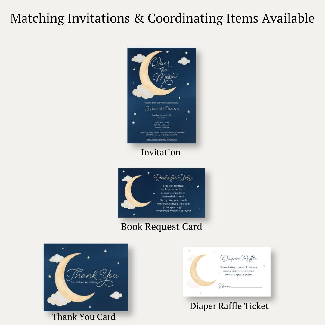 Over the Moon Bring a Book Card
