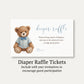 A Little Gentleman Diaper Raffle Ticket