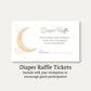 Over the Moon Girl Diaper Raffle Ticket