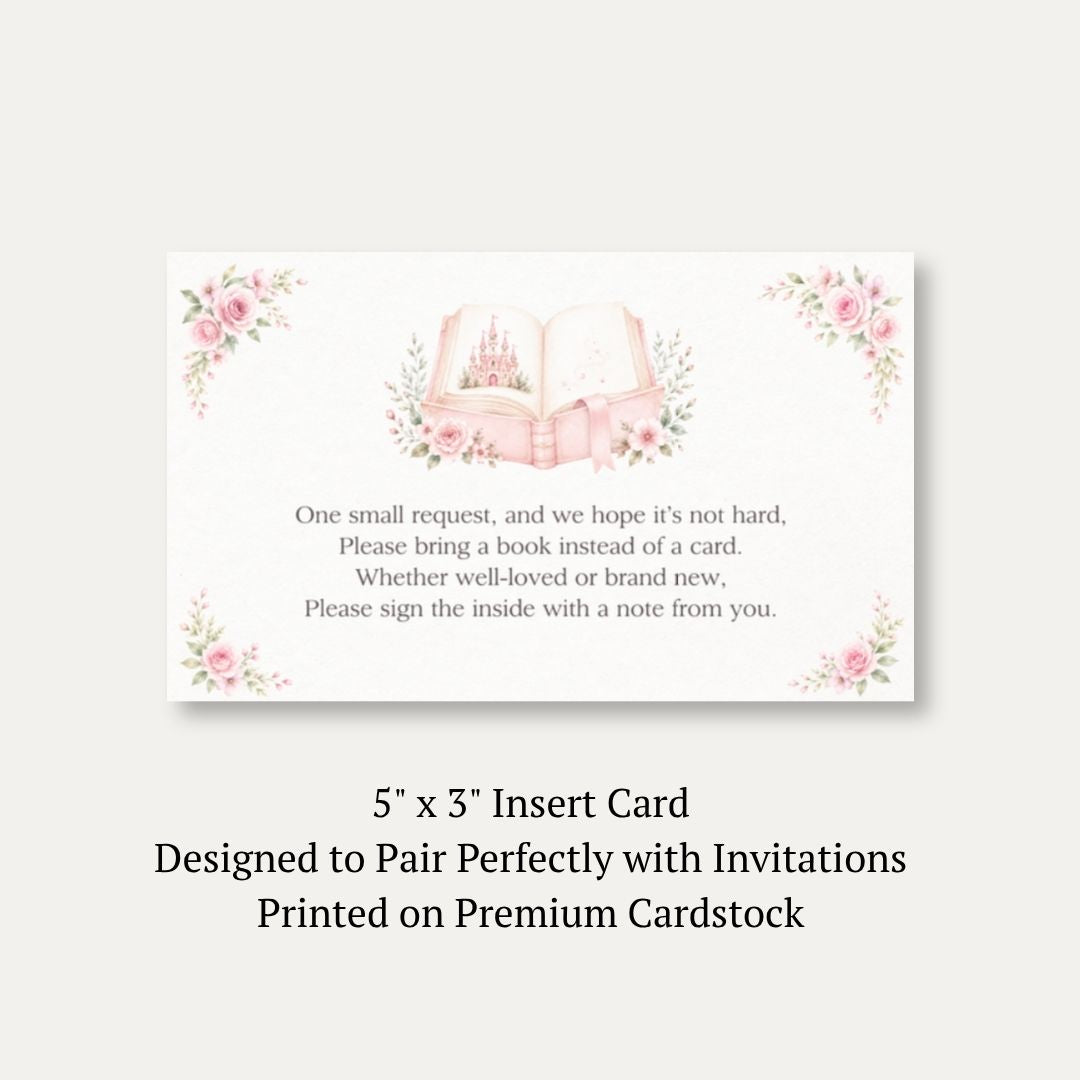 Pretty Princess Bring a Book Card