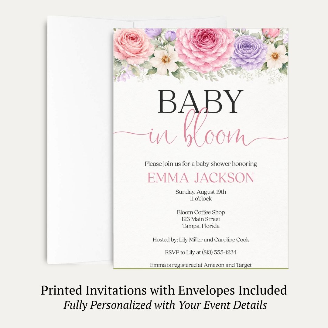 Baby in Bloom Invitation
