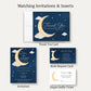 Over the Moon Baby Shower Thank You Card