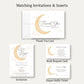 Over the Moon Neutral Baby Shower Thank You Card