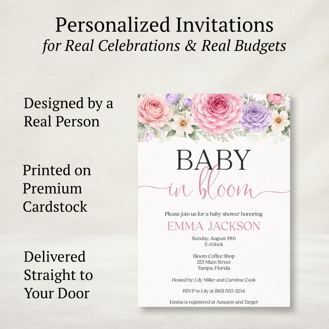 Baby in Bloom Invitation