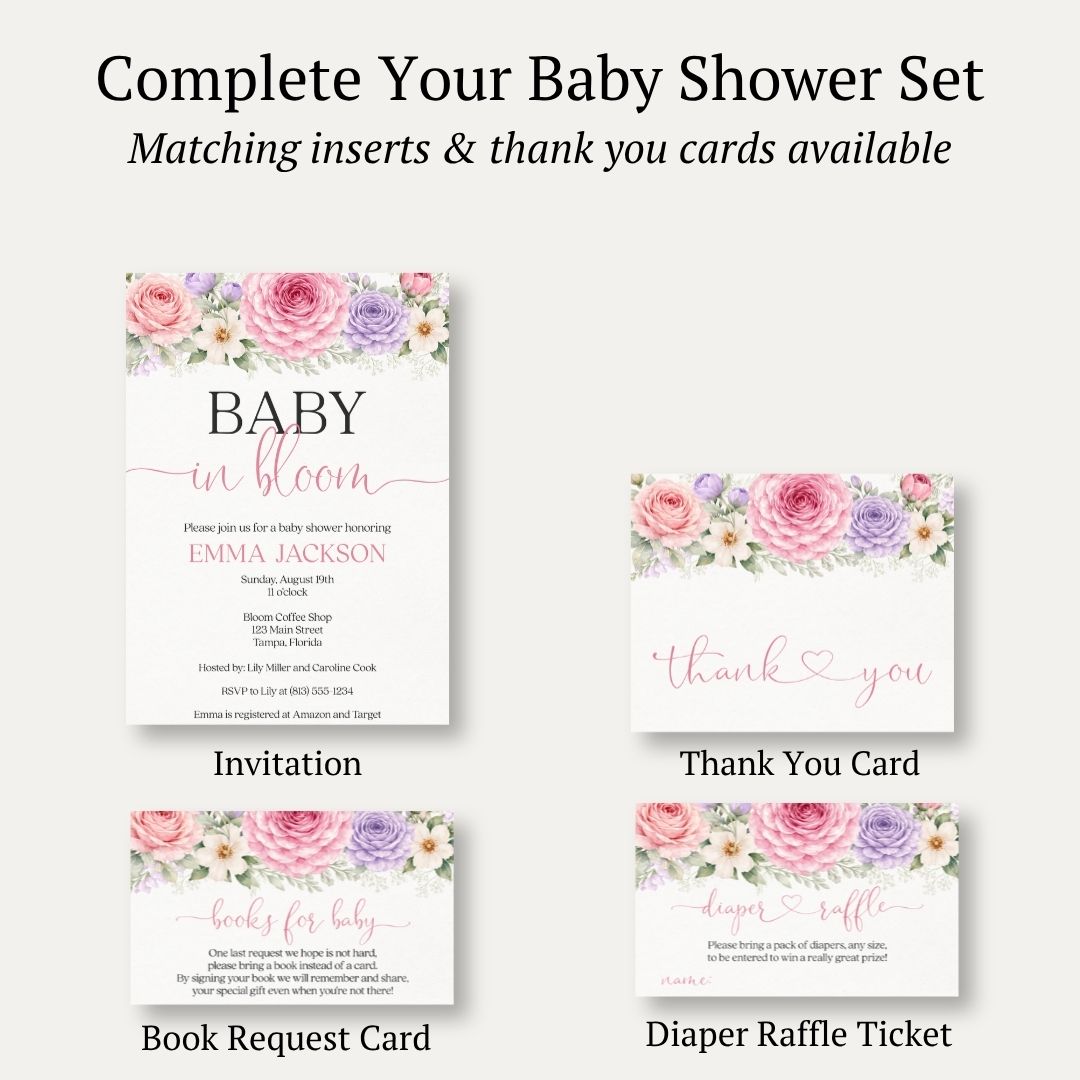 Baby in Bloom Invitation