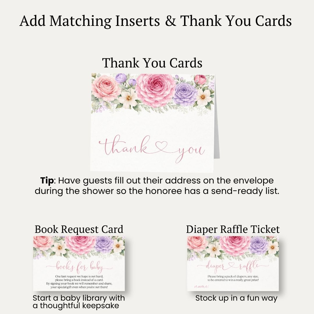 Baby in Bloom Invitation