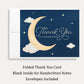 Over the Moon Baby Shower Thank You Card