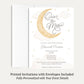 Over the Moon Neutral Baby Shower Invitations
