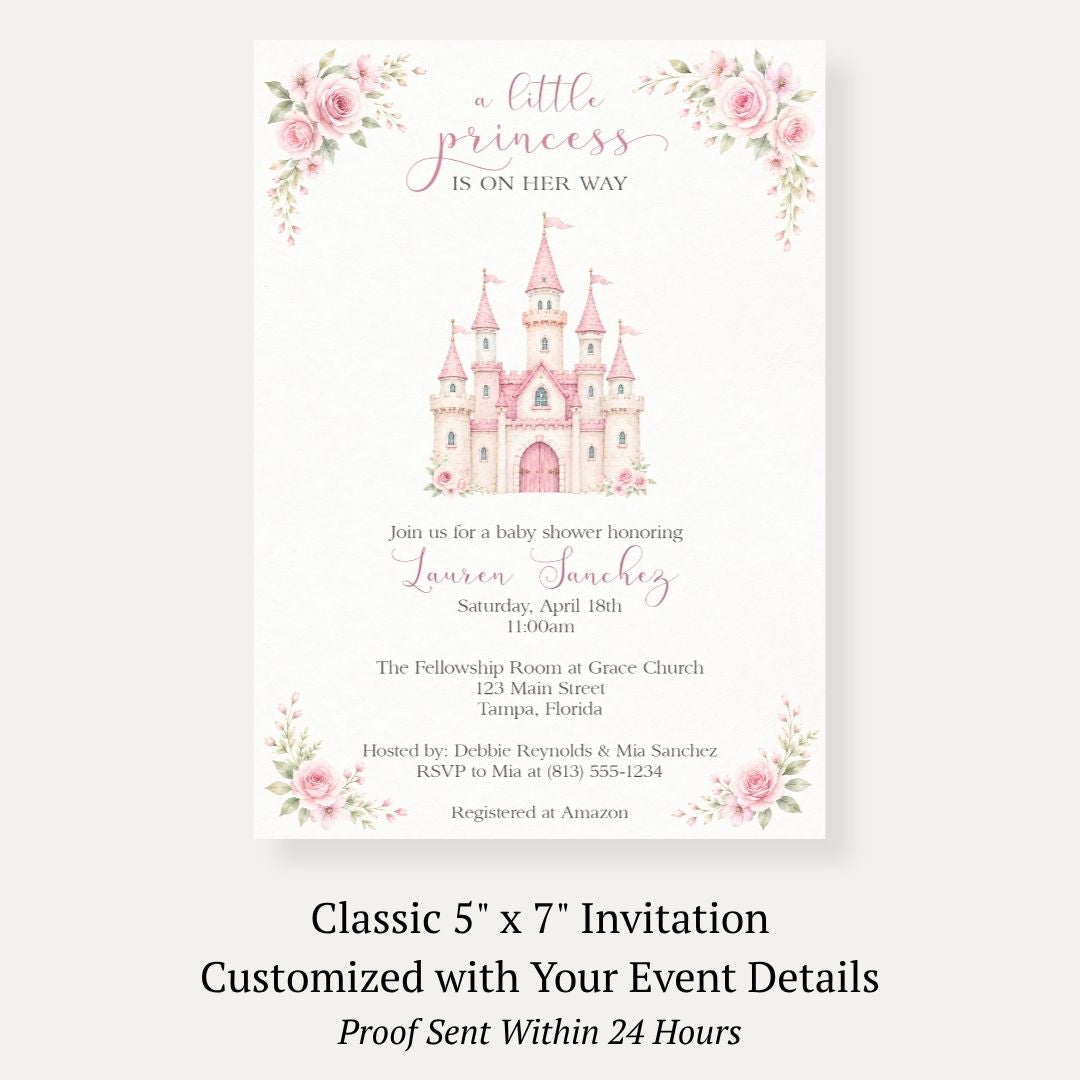 Princess Baby Shower Invitation