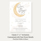 Over the Moon Neutral Baby Shower Invitations