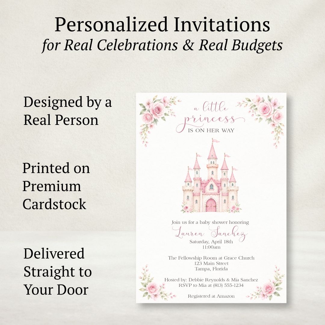 Princess Baby Shower Invitation