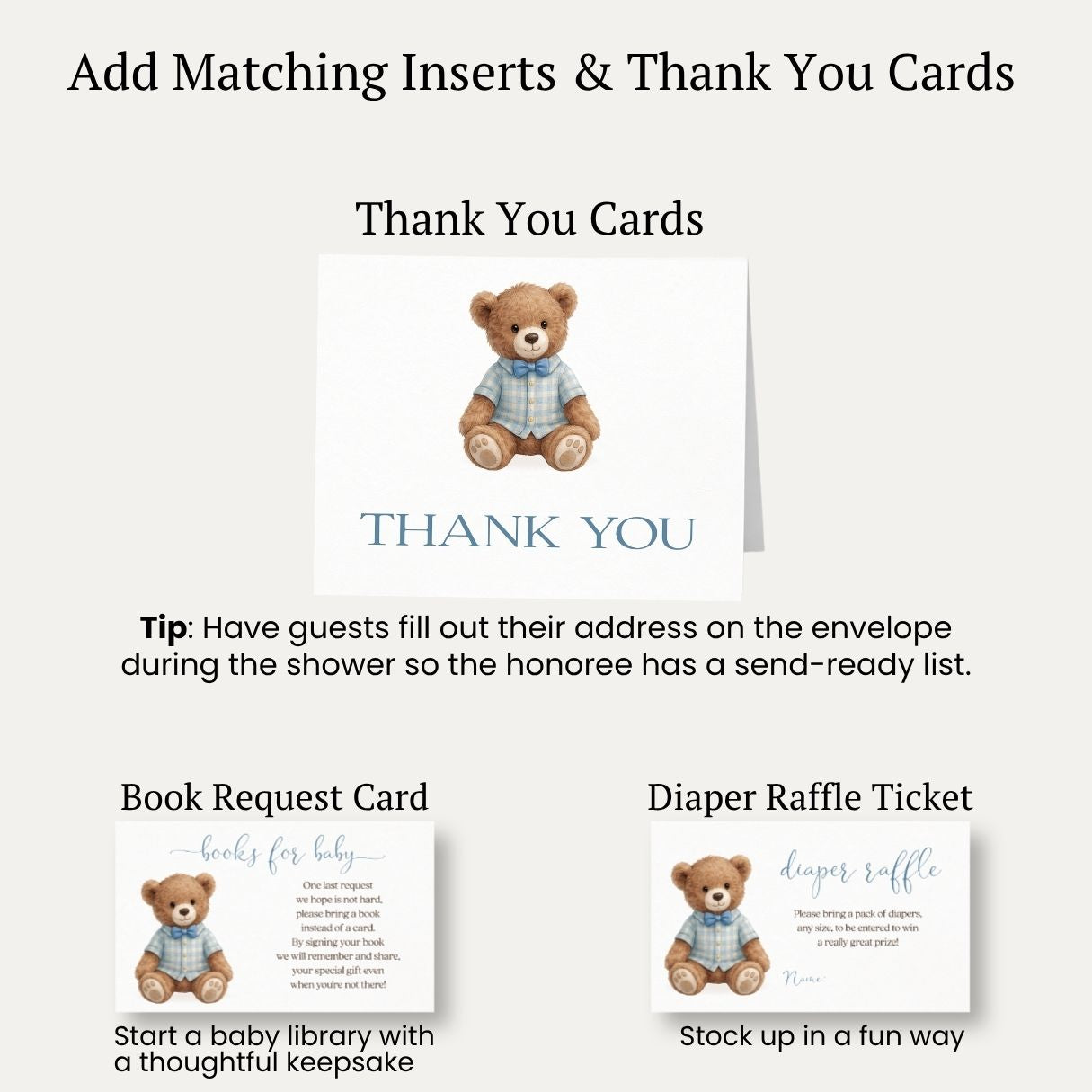 A Little Gentleman Baby Shower Invitation