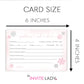 Little Snowflake Baby Shower Predictions Card