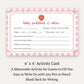 Berry Baby Shower Predictions Card