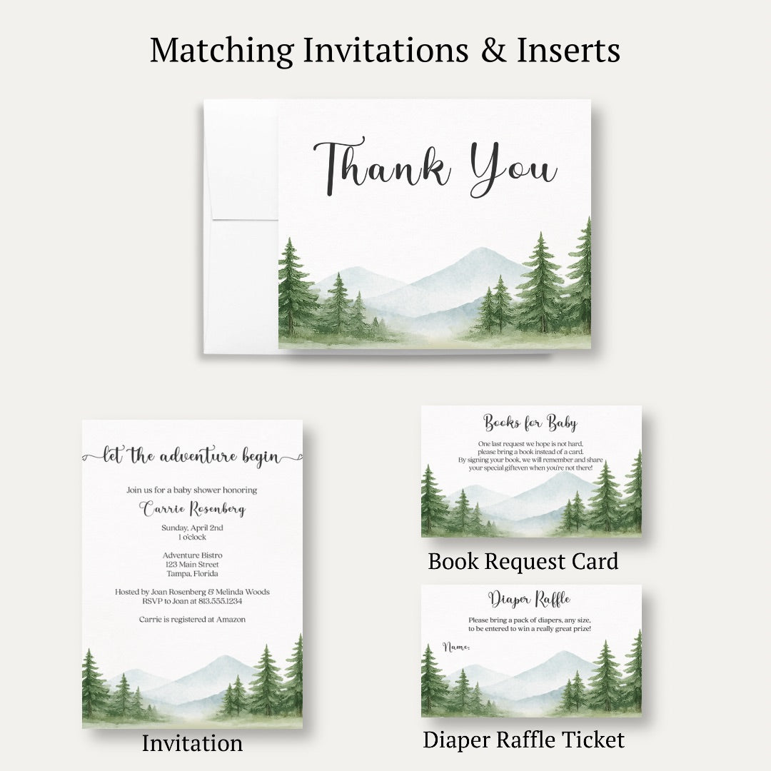 The Adventure Begins Thank You Card