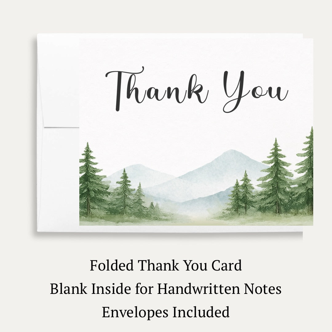 The Adventure Begins Thank You Card