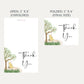 Winnie Horizontal Baby Shower Thank You Card