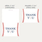 Baseball Baby Shower Thank You Card