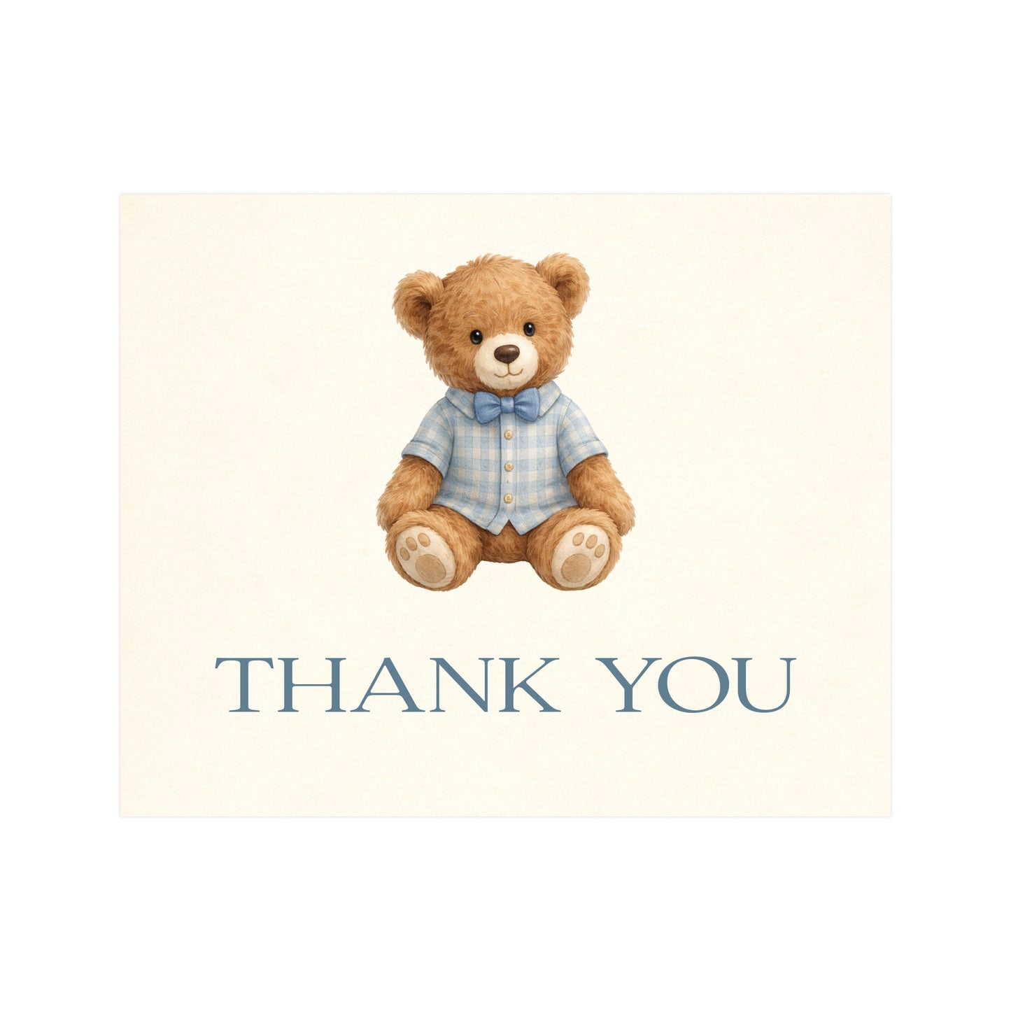 A Little Gentleman Thank You Card