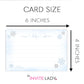 Little Snowflake Baby Shower Advice Card