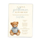 A Little Gentleman Baby Shower Invitation