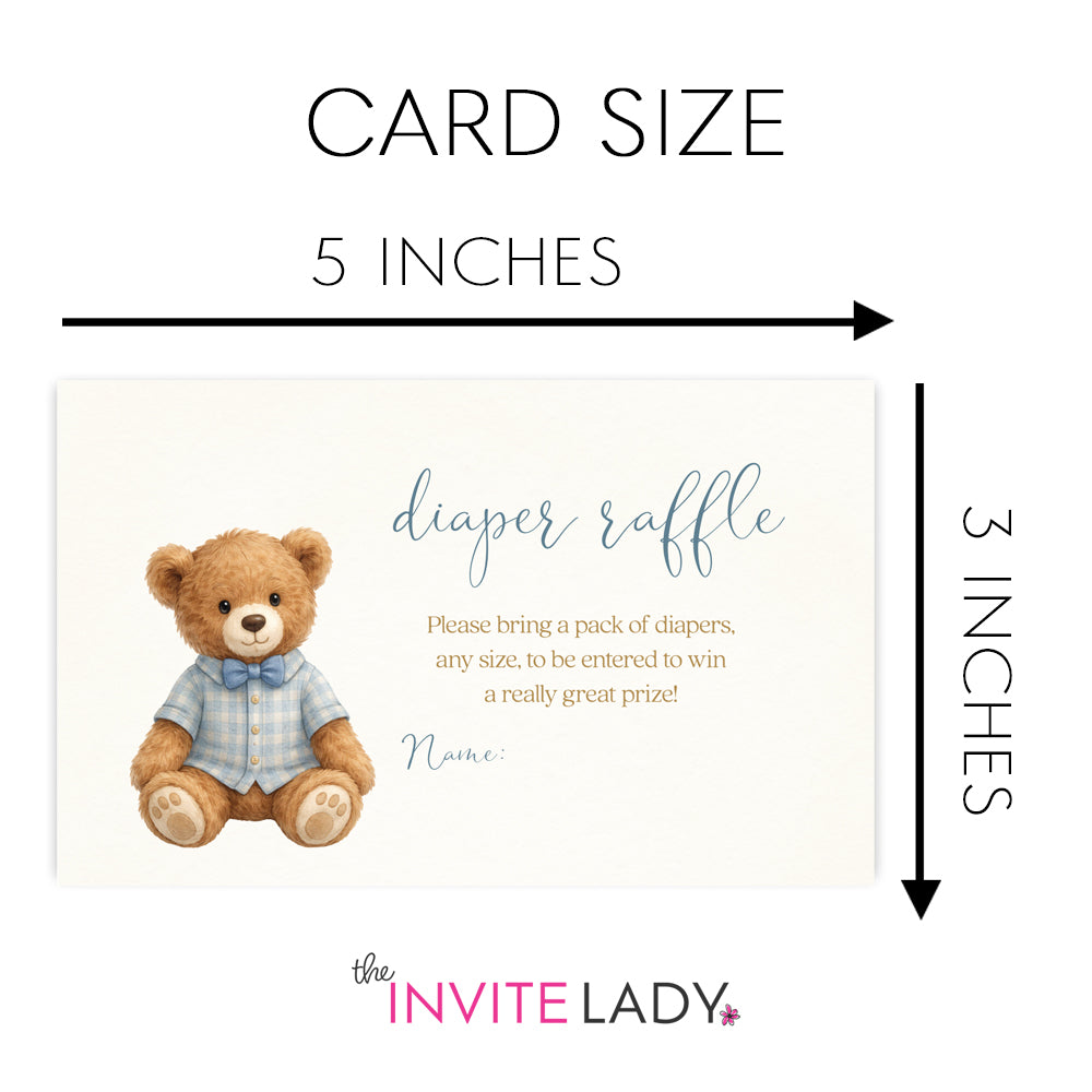 A Little Gentleman Diaper Raffle Tickets