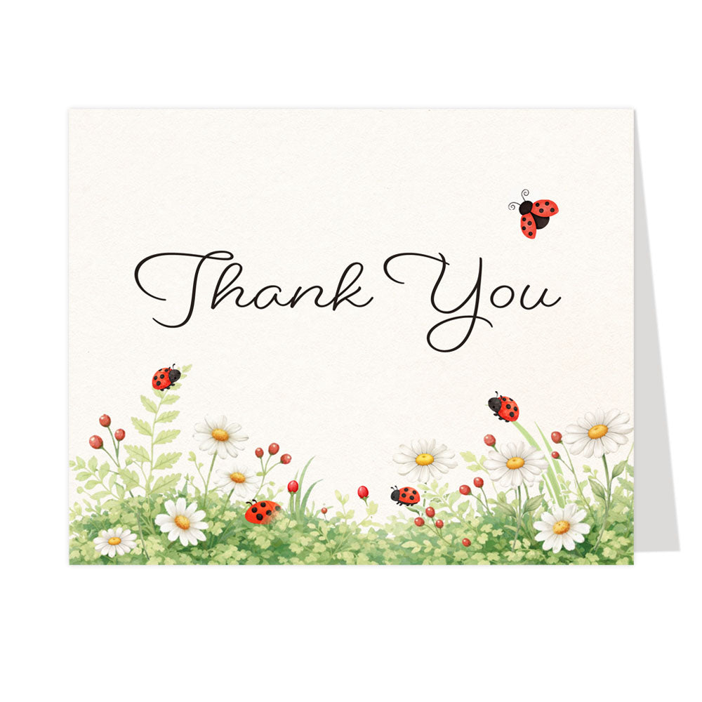 Ladybug Thank You Cards