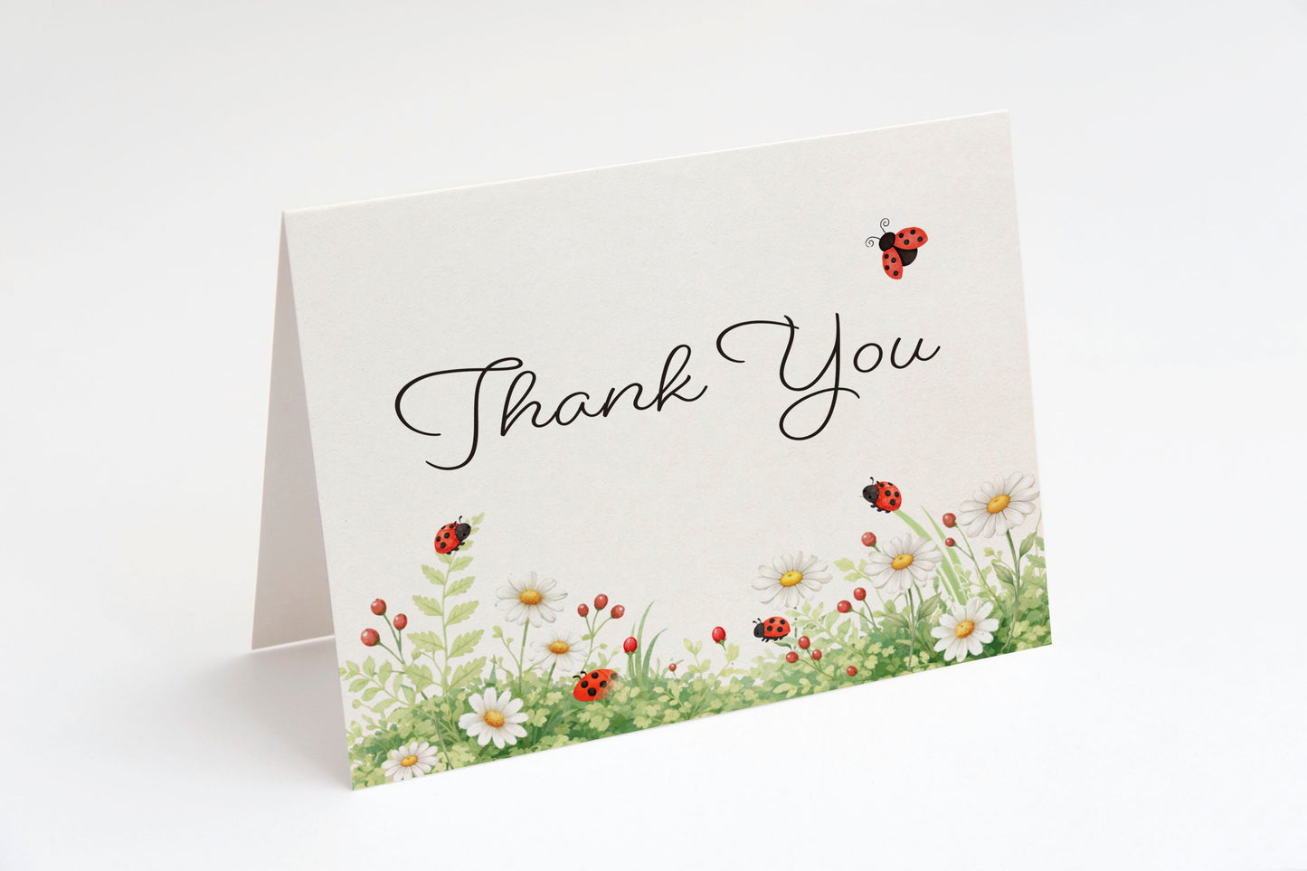 Ladybug Thank You Cards