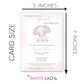 Watercolor Elephant Baby Shower Invitation