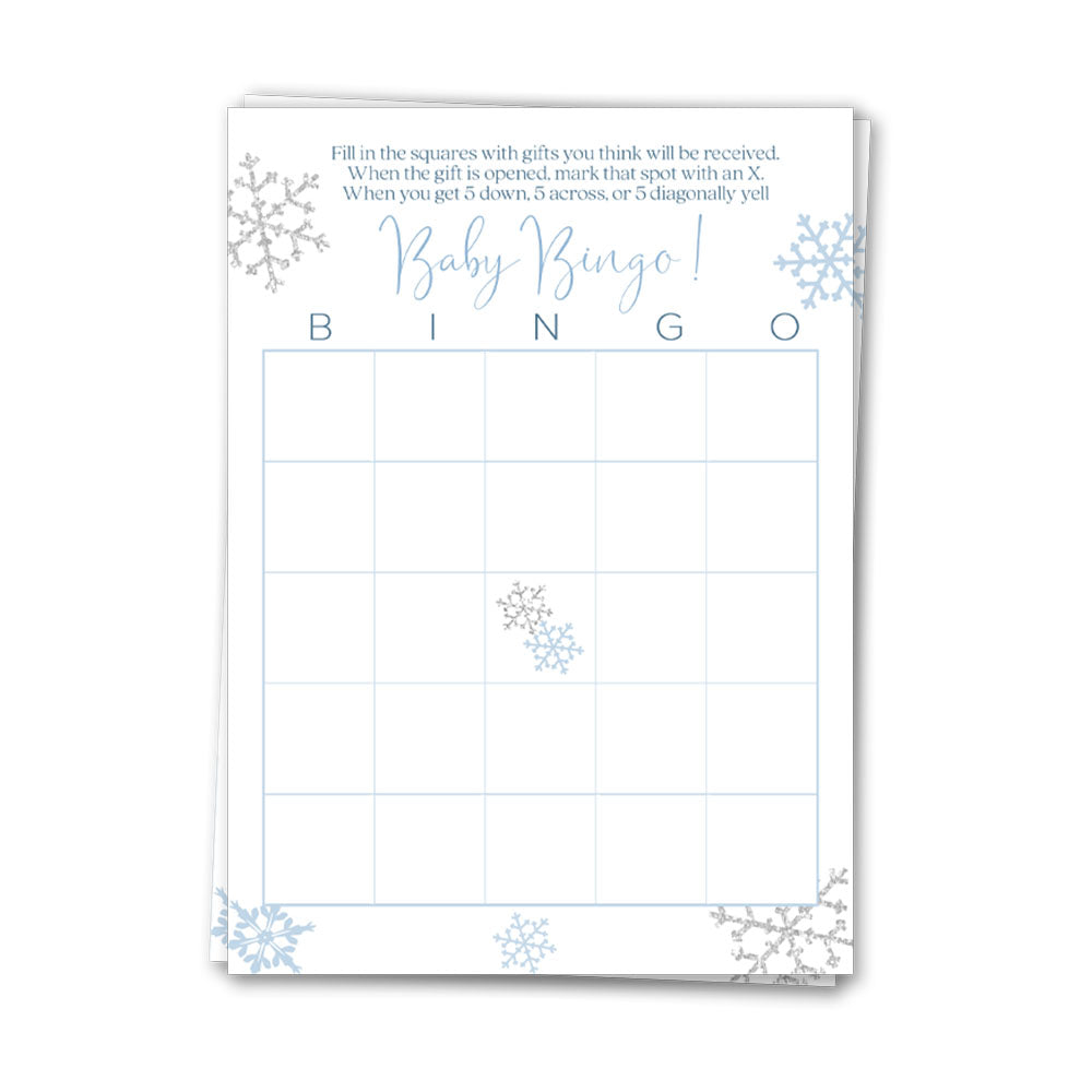Little Snowflake Bingo Card