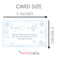 Little Snowflake Baby Shower Diaper Raffle Ticket