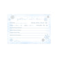 Little Snowflake Baby Shower Predictions Card