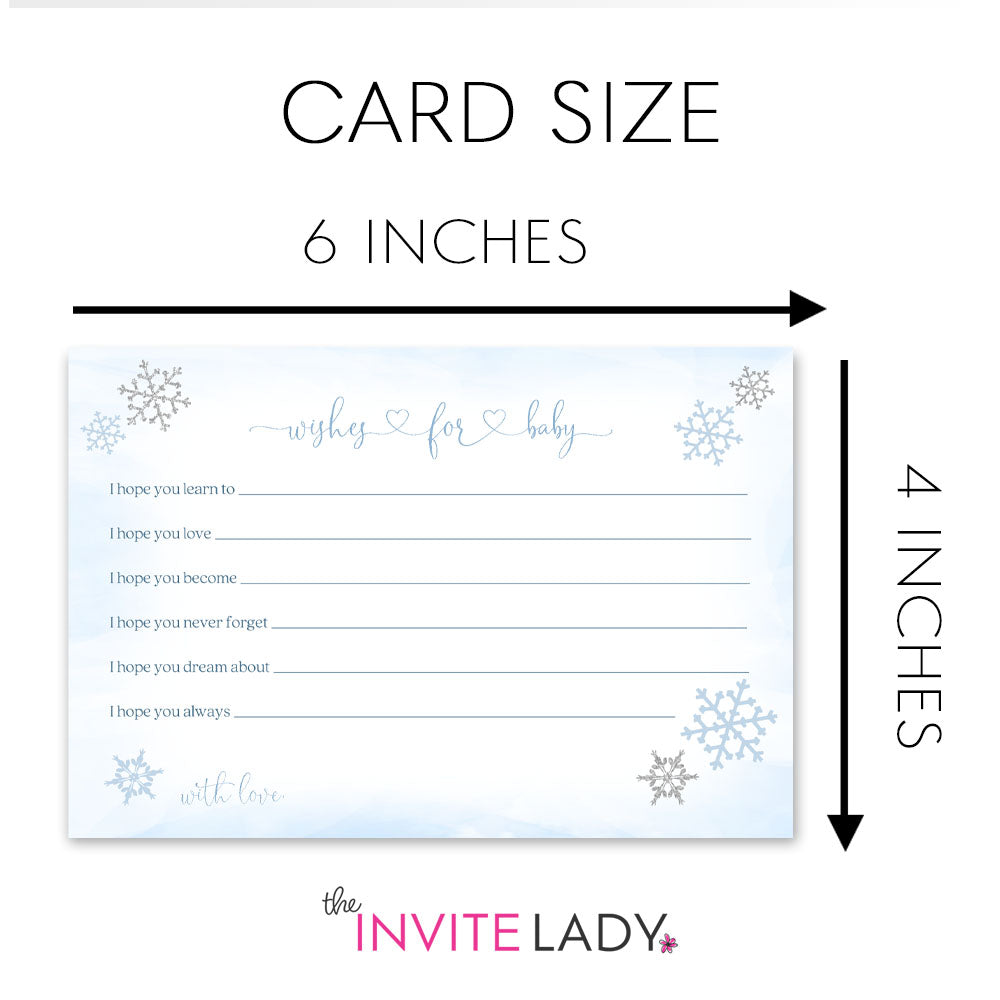 Little Snowflake Wishes For Baby Card