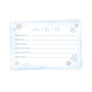 Little Snowflake Baby Shower Predictions Card