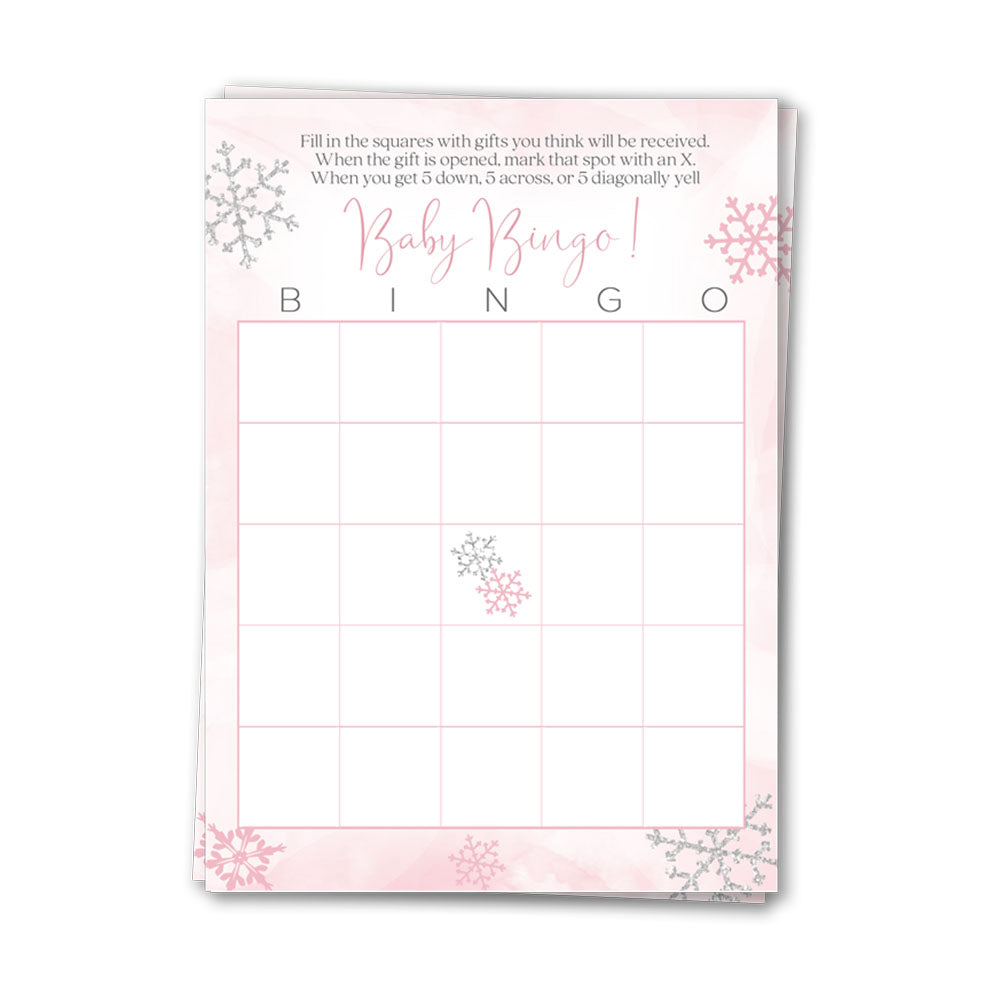 Little Snowflake Bingo Card