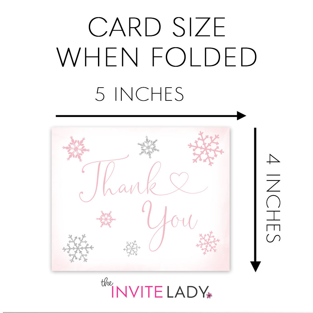 Little Snowflake Thank You Card