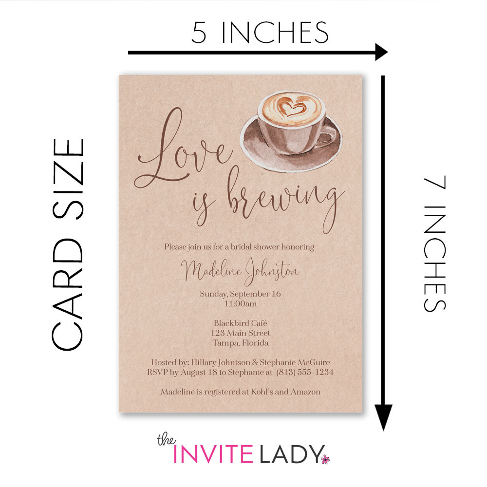 Love is Brewing Bridal Shower Invitation