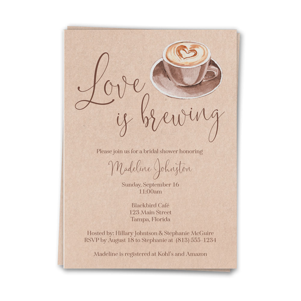Love is Brewing Bridal Shower Invitation