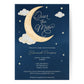 Over the Moon Baby Shower Invitation