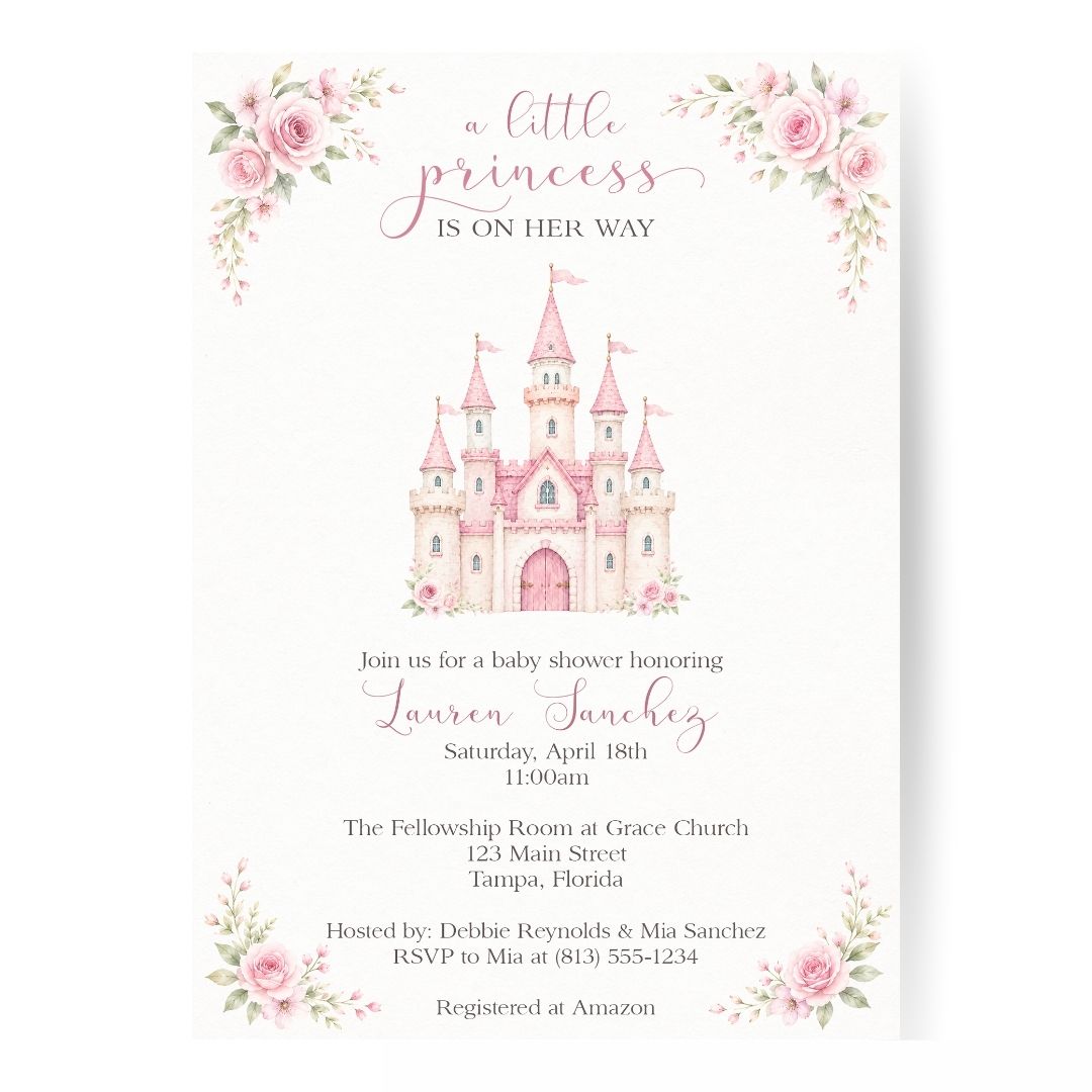 Princess Baby Shower Invitation