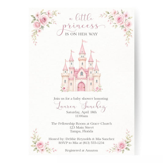 Princess Baby Shower Invitation